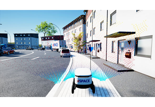 PB: Simulation der Cepton-Nova-Lidar-Punktwolke in einem ADAS-Anwendungsfall unter Verwendung der dSPACE-Lösung. © dSPACE