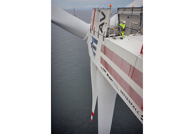 PB: Das Multibrand-Konzept der Deutschen Windtechnik hat die Service-Prozesse im OWP alpha ventus deutlich effektiviert. / © Deutsche Windtechnik AG