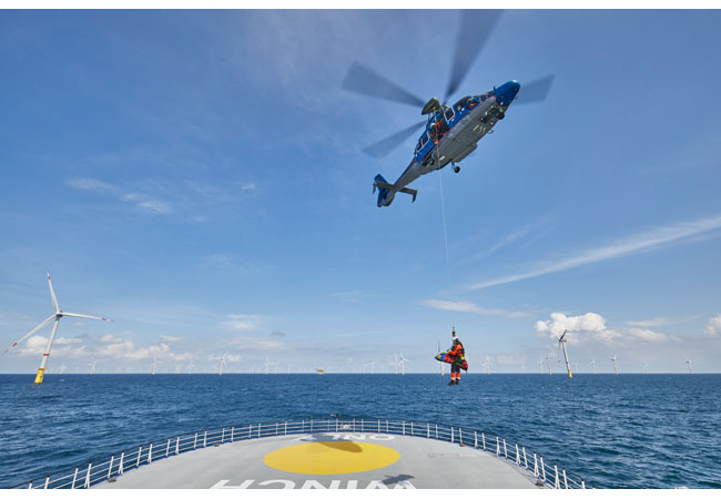 PB: EnBW Rettungsübung auf See