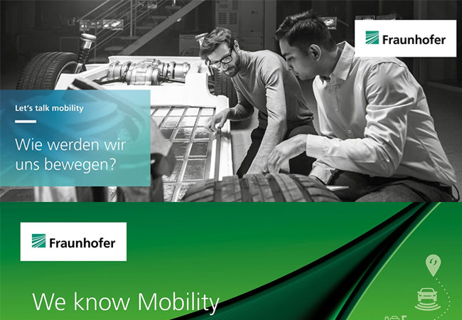 PB: »Let’s talk mobility«: Münchner Königsplatz im Rahmen des IAA Open Space (Stand KP 185) / »We know mobility«: Messegelände (Halle B1, Stand C60)  / © Fraunhofer