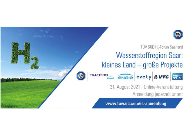 PB: TÜV SÜD H2-Forum online am 31. August 2021