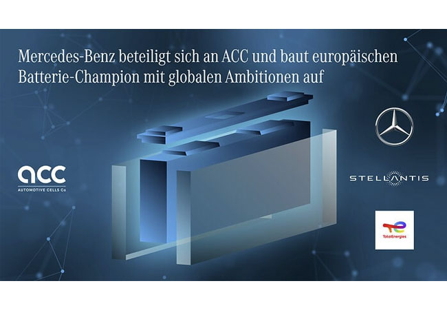 PB: Mercedes-Benz beteiligt sich an ACC und baut europäischen Batterie-Champion mit globalen Ambitionen auf