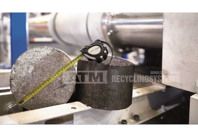 PB: Aus Metallspänen werden hochqualitative Briketts CopyrightATM Recyclingsystems GmbH