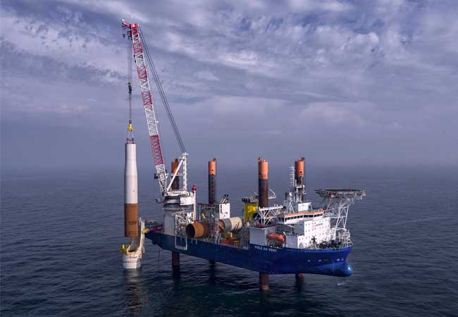 PB: Installation eines Monopiles im Wiindppark Borkum Riffgrund 2 | Ørsted