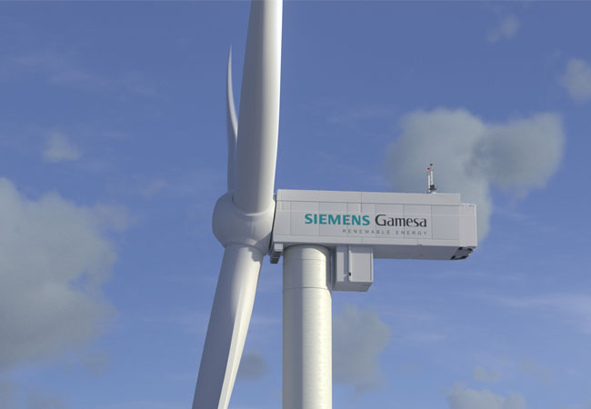 PB: PB: Die flexible Nennleistung von 5,6 MW bis 6,6 MW kombiniert mit zwei der größten Rotordurchmesser in der Branche, mit 155 m beziehungsweise 170 m, macht die Siemens Gamesa 5.X zur ertragreichsten Onshore-Turbine der Branche. 