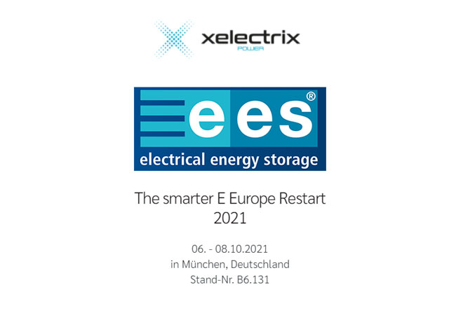 PB: xelectrix Power präsentiert das Energiespeicher-System XPB PRO auf der The smarter E Europe Restart 2021