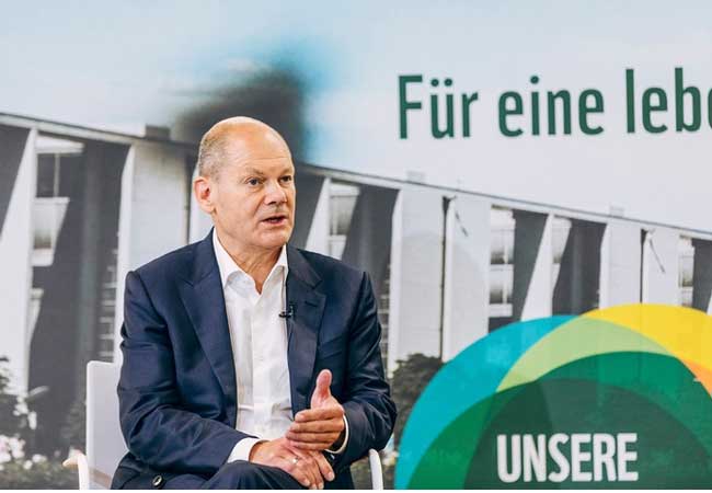 PB: WWFthink- Wahl spezial mit Olaf Scholz,SPD / Bildrechte: ausblenden.de/Marlene Gawrisch