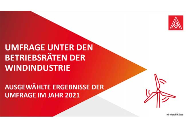 PB: Befragung Windindustrie 2021: zentrale Ergebnisse