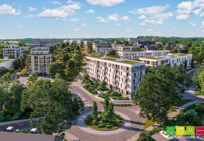 PB: Catella baut die Düssel-Terrassen, die zweitgrößte Klimaschutzsiedlung in NRW