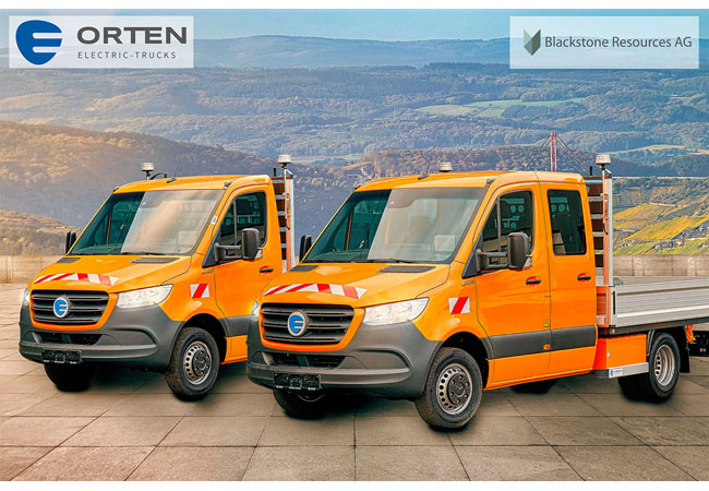 PM: ORTEN plant Wasserstoff-Trucks mit High-Tech-Batterien von Blackstone