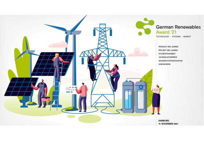 PB: Von Rekord-Windturbinen bis zu Wasserstoffinnovationen - EEHH-Cluster vergibt German Renewables Award zum 10. Mal
