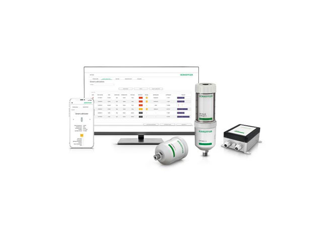 PB: Mit der IoT-Lösung Schaeffler OPTIME C1 erhalten Instandhalter die entscheidenden Informationen über alle angebundenen Schmierstoffgeber. Wartungseinsätze für die Nachschmierung erfolgen gezielt, routenbasierte Kontrollen erübrigen sich.