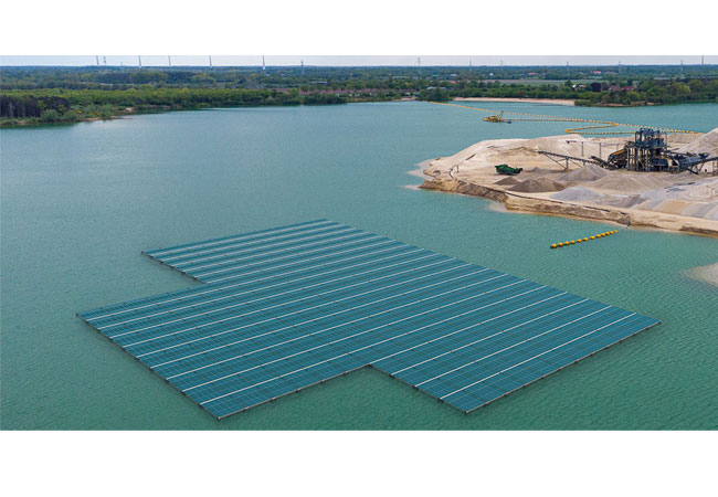 PB: Schwimmende Photovoltaik Plattform für Baggerseen und stehende Gewässer von SINN Power GmbH