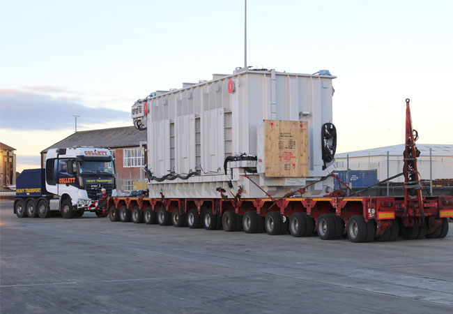 PB: Collett transportiert zwei 160-Tonnen-Shunt-Reaktoren für den Offshore-Windpark Neart na Gaoithe
