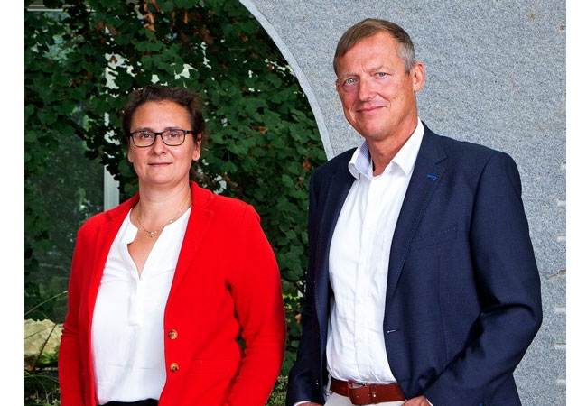 PB: Neue Doppelspitze des Fraunhofer IWES: Dr.-Ing. Sylvia Schattauer und Prof. Andreas Reuter / © Martina Buchholz