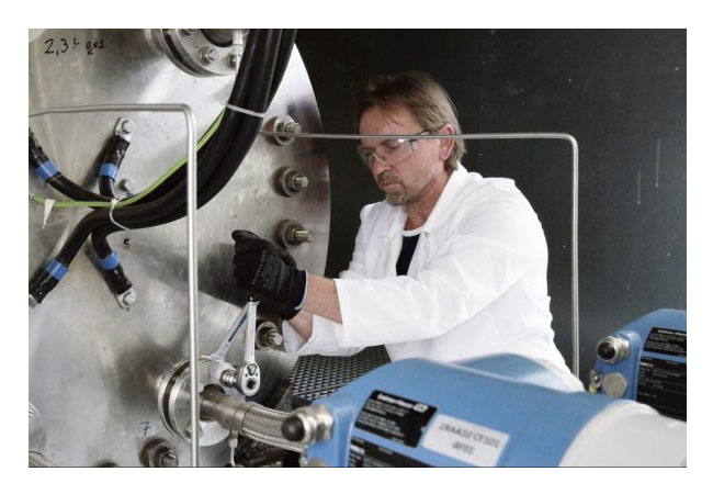 PB: Innovatives Knowhow im Container: Die Elektrolyse-Anlage am ZSW. / Bildquelle: © ZSW