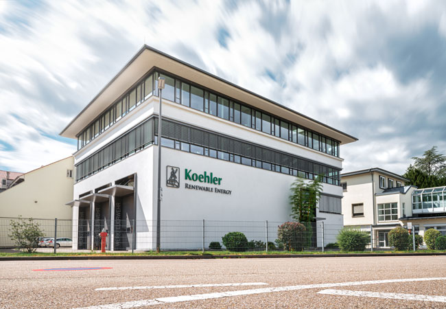 PB: Abbildung: Koehler Renewable Energy am Hauptsitz in Oberkirch. / Quelle: Koehler-Gruppe