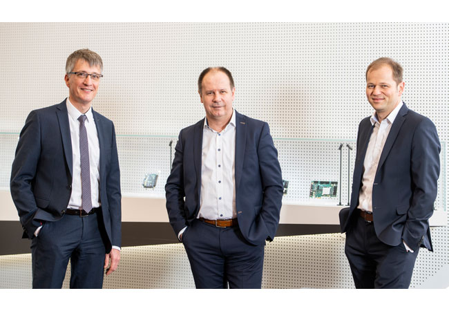 PB: Geschäftsführung der SCANLAB GmbH: SCANLAB-Management-Team-2022, Dirk Thomas, Georg Hofner, Christian Sonner (v.l.n.r.)