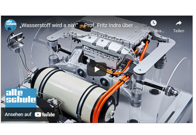 Wasserstoff wird a nix! – Prof. Fritz Indra über H2 als direkte Energiequelle im Auto