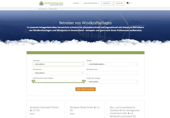 PB: Windenergie-Onlineplattform - windkraftanlagen-betreiberverzeichnis-screenshot