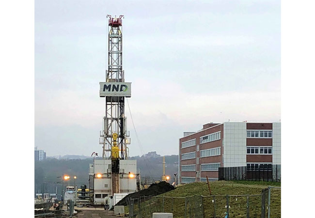 PB: Bohrplatz über der ehmaligen Zeche Dannenbaum / © Stadtwerke Bochum
