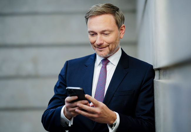 PB: Bundfinanzminister*in Christian Lindner ist für alle Aspekte der deutschen Haushalts-, Finanz- und Steuerpolitik verantwortlich. / ©: BMF