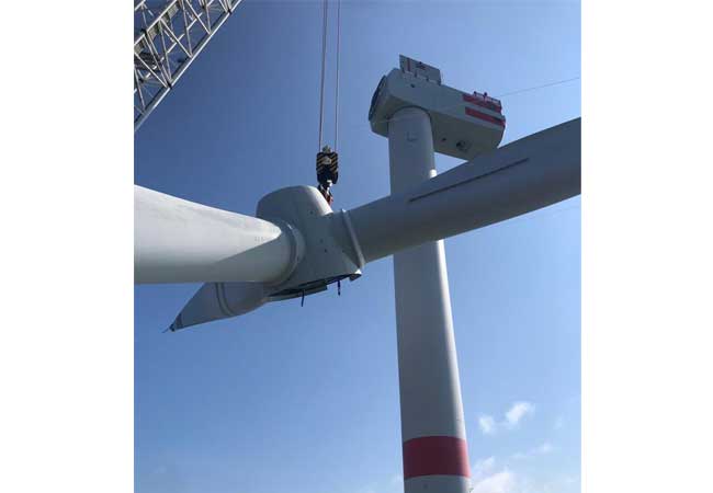 PB: Picture from the major component exchange campaign at Nordsee One Offshore Wind Farm
