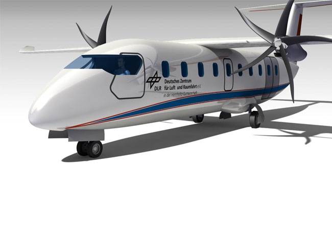 PB: Vision eines Wasserstoffflugzeugs mit Brennstoffzelle - Das Pro­jekt 328H2-FC er­öff­net ei­ne tech­no­lo­gi­sche Per­spek­ti­ve für zu­künf­ti­ge kli­ma­neu­tra­le Re­gio­nal­flug­zeu­ge in der 40 Sit­zer-Klas­se / © DLR