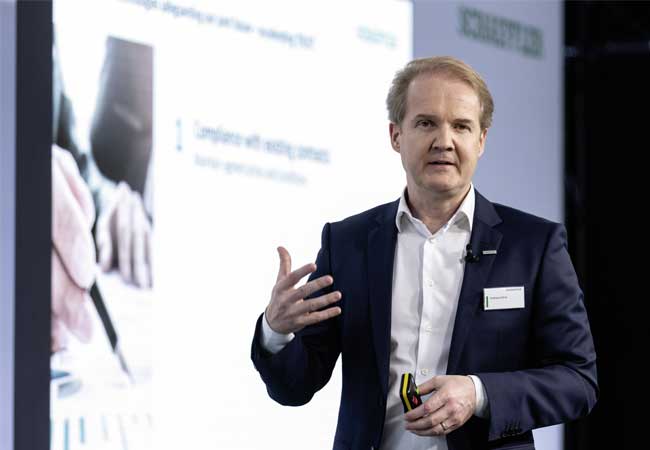 PB: Andreas Schick, Vorstand Produktion, Supply Chain Management und Einkauf der Schaeffler AG, betonte, dass nachhaltiges Wirtschaften nur gemeinsam gelingen kann.PB: Andreas Schick, Vorstand Produktion, Supply Chain Management und Einkauf der Schaeffler AG, betonte, dass nachhaltiges Wirtschaften nur gemeinsam gelingen kann.
