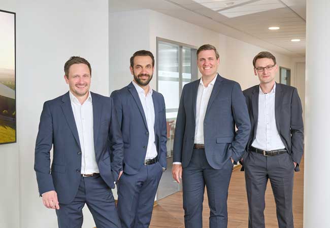 PB: v.l.n.r.: Dr. Achim Strunk, Antonios Gazeas, Dr. Thomas Krings, Marcus Zander