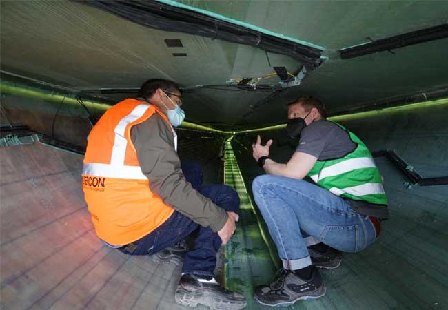 PB: Rotorblatt von Innen Ro­tor­blatt von In­nen Bild 1/6, Credit: ©Enercon