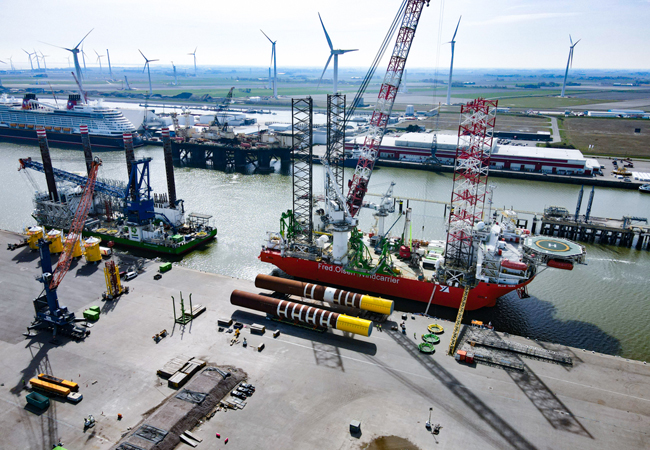 PB: Offshore-Windpark Kaskasi auf dem Weg – mehr als 50 Prozent der Fundamente erfolgreich installiert / © Buss Energy Group GmbH