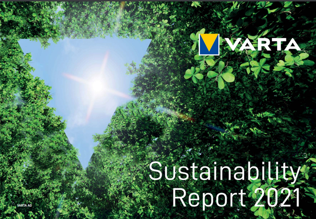 PB: VARTA AG veröffentlicht neuen Nachhaltigkeitsreport