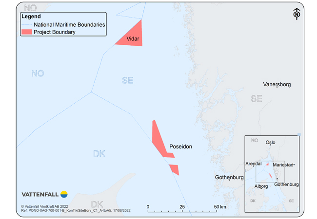 Vattenfall erwirbt Mehrheitsanteile an schwimmenden Offshore-Windprojekten Vidar und Poseidon vor Schweden