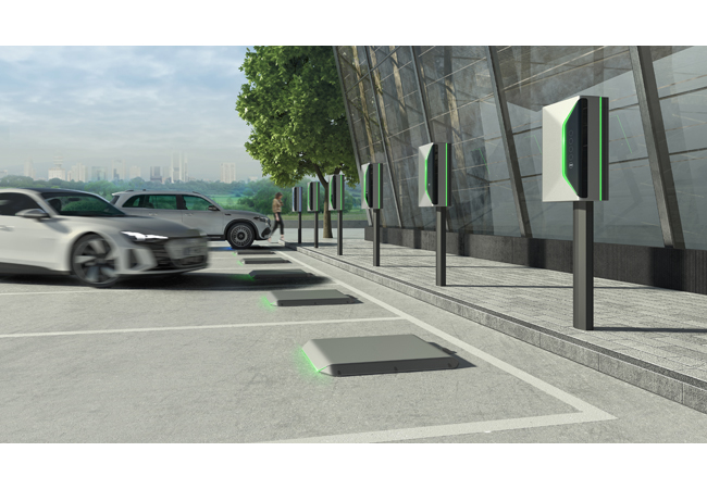 PB: Setup für kabelloses Laden von Elektrofahrzeugen