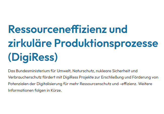 Ressourceneffizienz