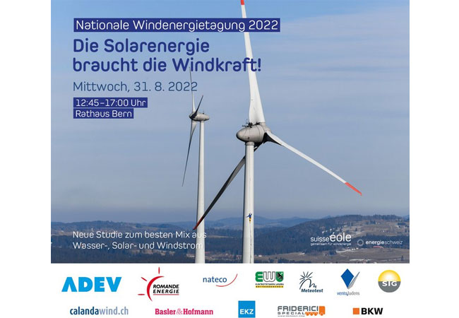 PB: Nationale Windenergietagung 2022 vom 31. August