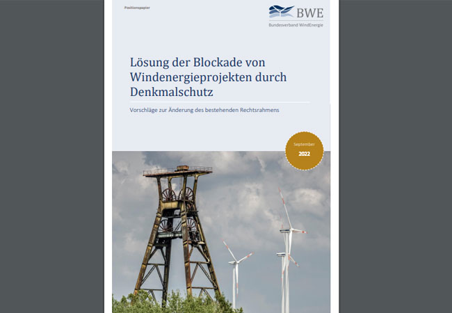 PB: Blockade von Windenergieprojekten durch Denkmalschutz