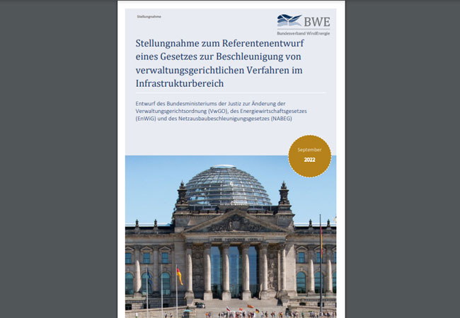 PB: Stellungnahme zum Referentenentwurf eines Gesetzes zur Beschleunigung von verwaltungsgerichtlichen Verfahren im Infrastrukturbereich