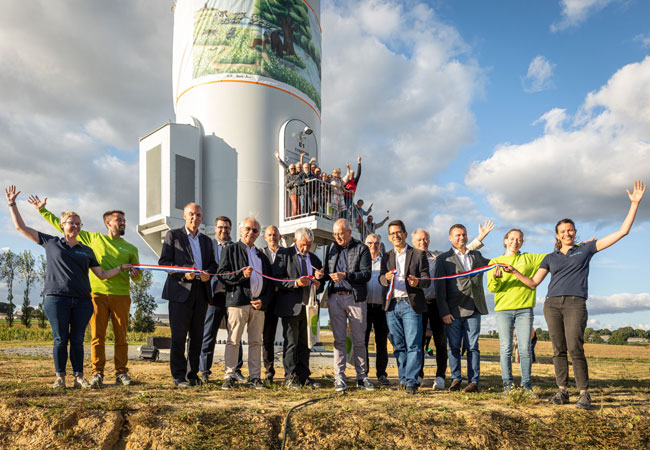 PB: BayWa r.e. weiht Vorzeige-Bürger-Windparkprojekt in Frankreich ein / Clos-Neuf-inauguration / ©: lephotographeambulant