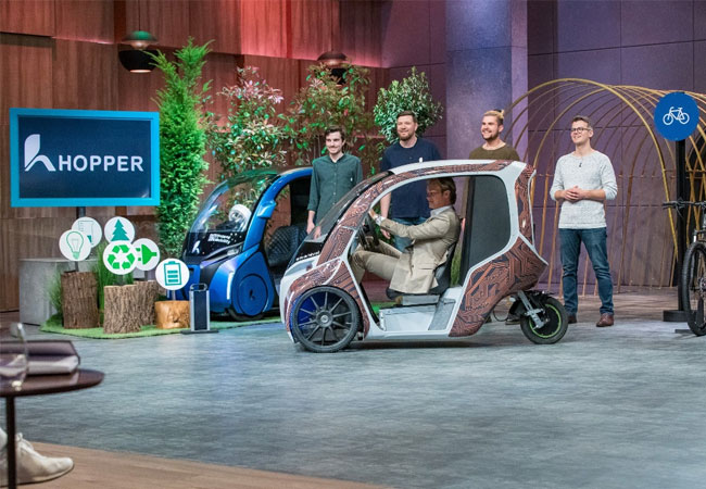PB: Der Hopper ist ein vollkommen neu entwickelter Hybrid aus Auto und Fahrrad