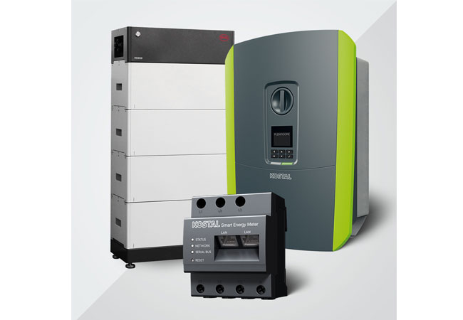 PB: Kostal Solarstromkomponenten sind mit intelligenter Technik und Schnittstellen bereit für die erneuerbare Energiezukunft / ©: KOSTAL
