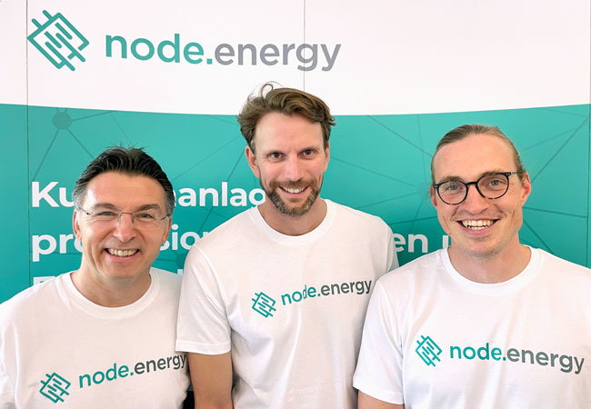 PB: Von links nach rechts: Michael Blichmann, Matthias Karger, Lars Rinn / ©: node.energy GmbH