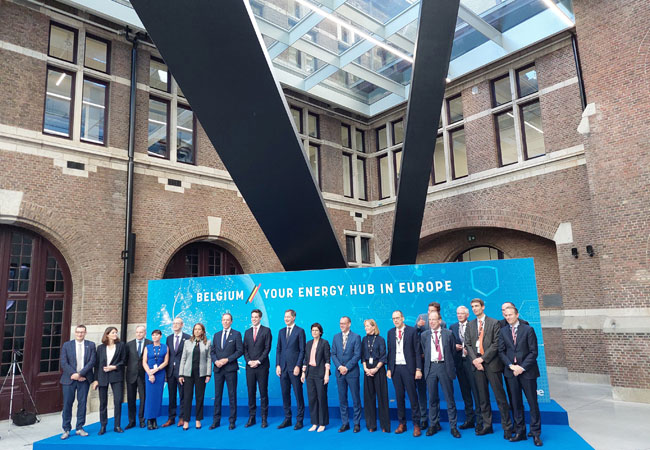 PB: Vorstellung der überarbeiteten Wasserstoffstrategie im Hafenhaus des Port of Antwerp-Bruges / ©: Port of Antwerp-Bruges