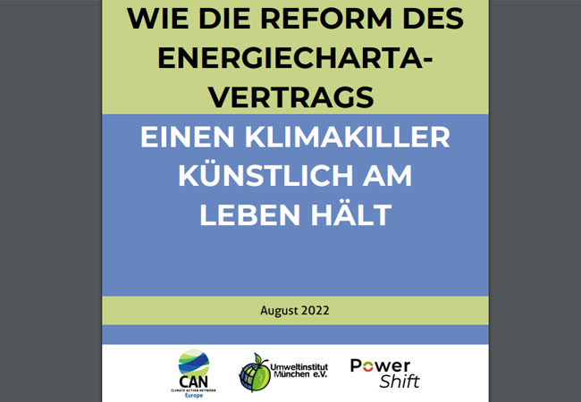 PB: Energiecharta-Vertrag: Wann steigt Deutschland aus?