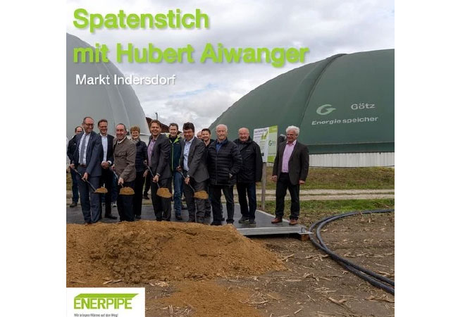 PB: Spatenstich Götz Biogaswärme GmbH Markt Indersdorf Copyright ENERPIPE