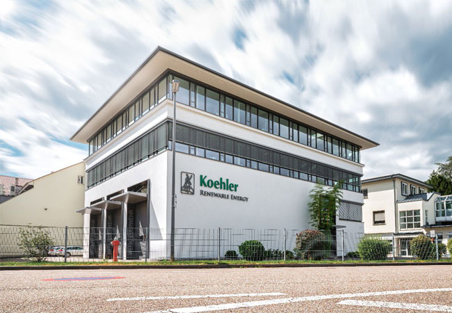 PB: Mit Gründung von Koehler Renewable Energy im Jahr 2012 entstand auch der neue Bürokom-plex in Oberkirch. / Bildrechte: Koehler-Gruppe