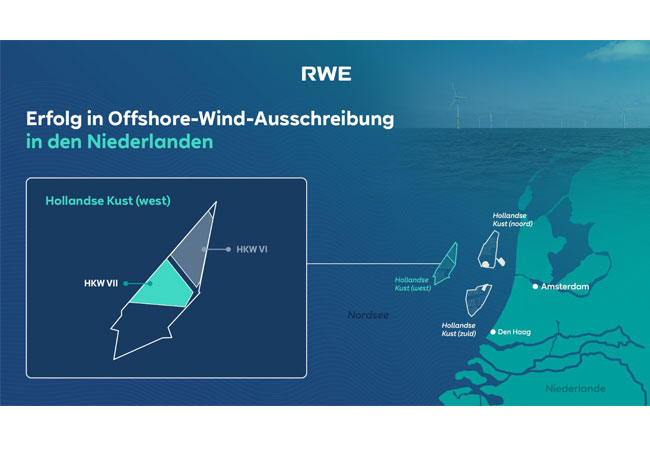 PB: Ein Karte von Offshore-Windpark Hollandse Kust West VII / © RWE