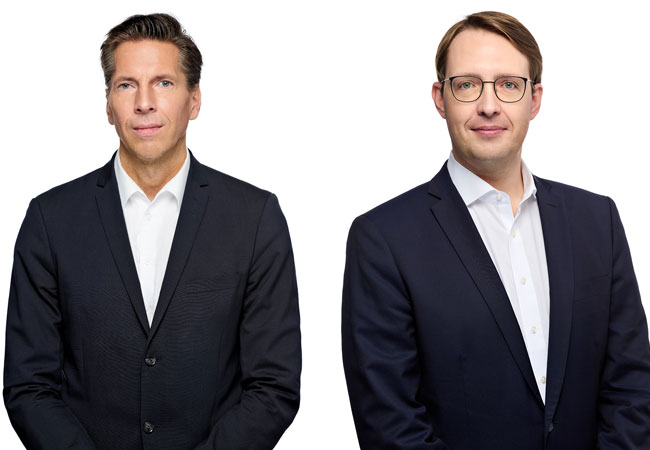 PB: Dr. Toralf Pohl, Chief Commercial Officer bei Hydrogenious LOHC Technologies und Dr. Andreas Lehmann, Chief Strategy Officer bei Hydrogenious LOHC Technologies / ©: Hydrogenious LOHC Technologies