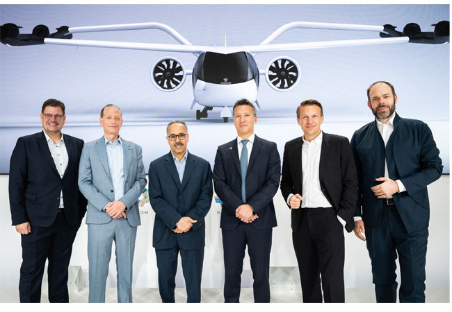 PB: NEOM and Volocopter Executives during the signing in Berlin, Germany